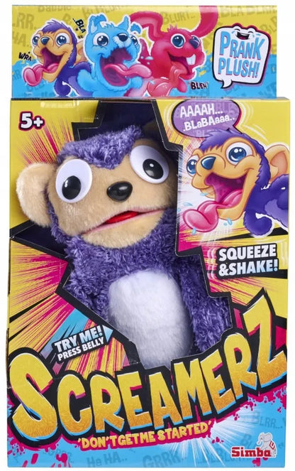 Interaktyvus pliušinis žaislas Simba ScreamerZ beždžionėlė su garsais, 30 cm, Happy Prank