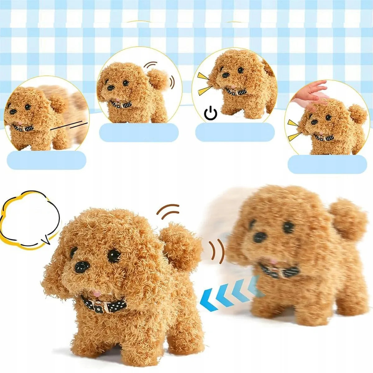 Interaktyvus šuniukas, kuris loja kaip tikras