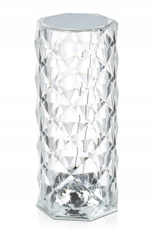 „Interlook Diamond“ krištolo efekto LED naktinė lempa, rožės formos, liečiama, RGB, su pulteliu
