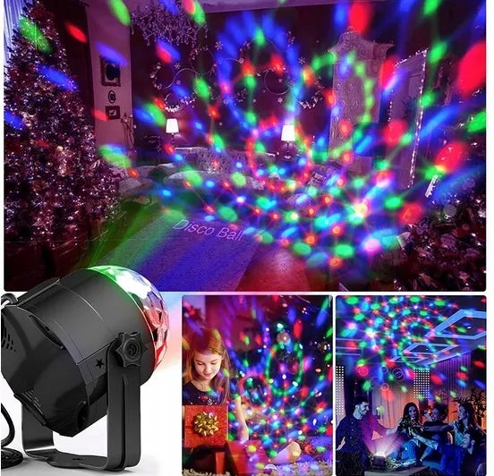 „Interlook MQ01“ LED RGB diskotekų projektorius su nuotolinio valdymo pulteliu