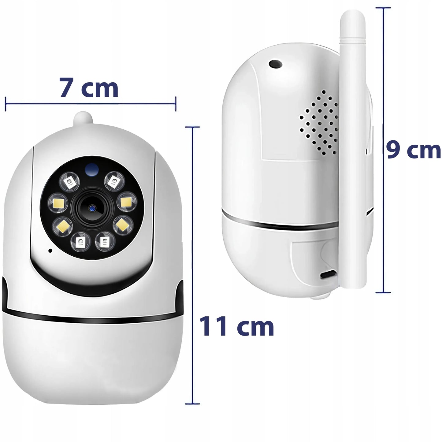 IP FULL HD WiFi belaidė elektroninė auklė su pasukama kamera RETOO E936