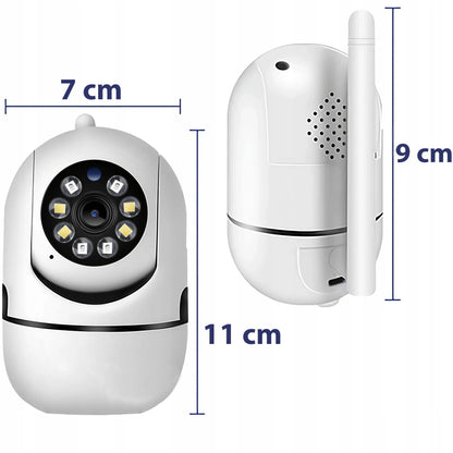 IP FULL HD WiFi belaidė elektroninė auklė su pasukama kamera RETOO E936