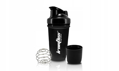 IRONFLEX plakiklis 500 ml su talpykla baltymams sandarus sporto salės gertuvė