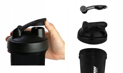 IRONFLEX plakiklis 500 ml su talpykla baltymams sandarus sporto salės gertuvė
