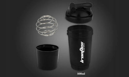 IRONFLEX plakiklis 500 ml su talpykla baltymams sandarus sporto salės gertuvė