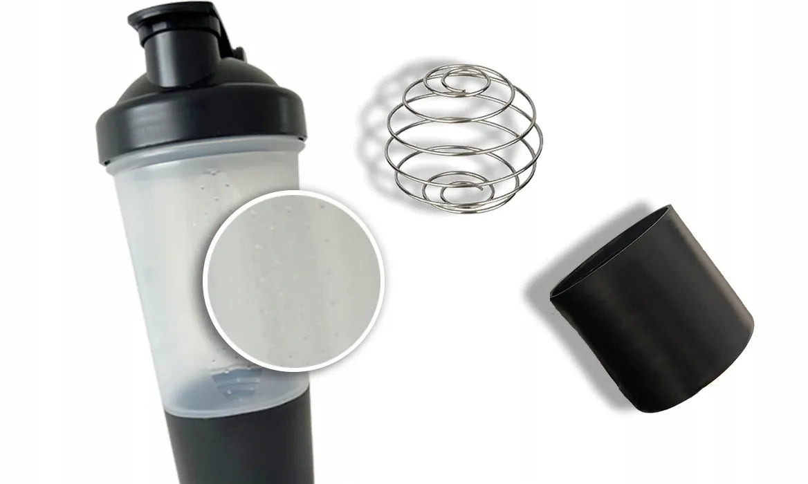 IRONFLEX plaktuvė 500 ml su indeliu baltymams, sandari, sporto salei