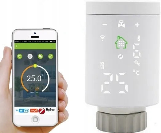 Išmanioji termostato galvutė TUYA ZigBee WiFi