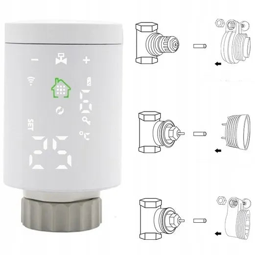 Išmanioji termostato galvutė TUYA ZigBee WiFi