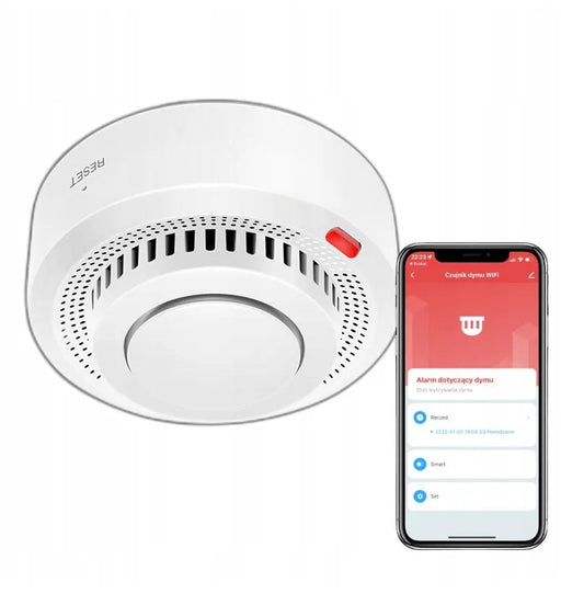 Išmanusis belaidis WiFi dūmų detektorius, signalizacija su „Tuya“ integracija