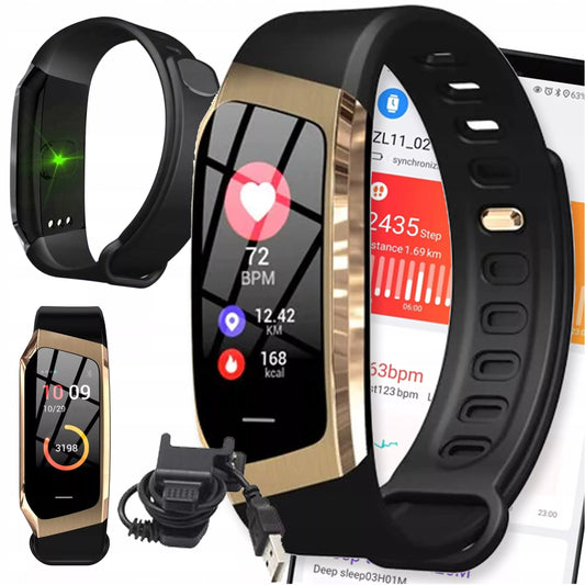 Išmanusis laikrodis apyrankė SMARTBAND su AMOLED ekranu, atsparumu vandeniui ir širdies ritmo matuokliu