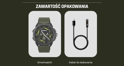 Išmanusis laikrodis Hammer Watch 2 Military Edition, GPS, AMOLED, atsparumas vandeniui 5 ATM