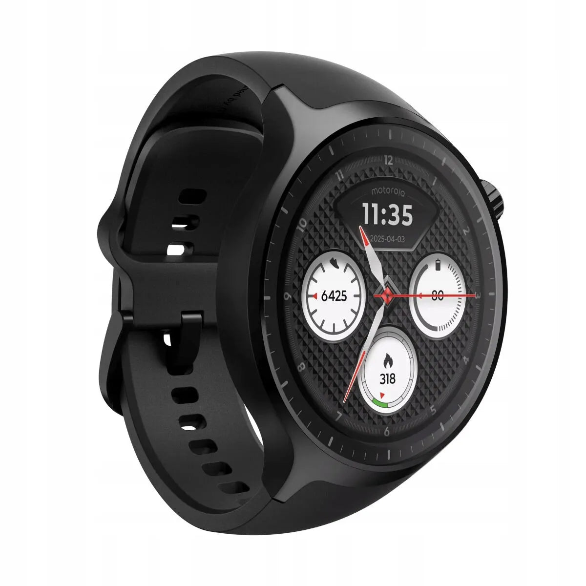 Išmanusis laikrodis Motorola Moto Watch 1,43″ OLED, 47 mm, GPS, juodas