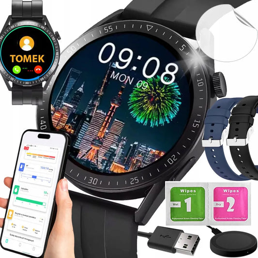 Išmanusis laikrodis Smart-Trend su lietuvišku meniu, skambučiais ir 2 dirželiais