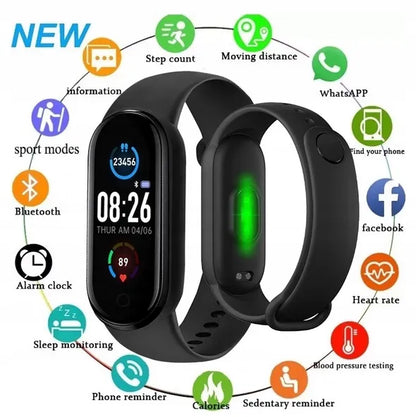 Išmanusis laikrodis SMARTBAND pulsometras / žingsniamatis