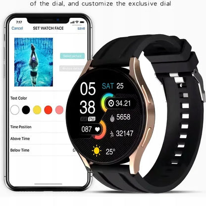 Išmanusis laikrodis SMARTWATCH PRO LIMITED su skambinimo funkcija, sporto režimais ir 2 dirželiais