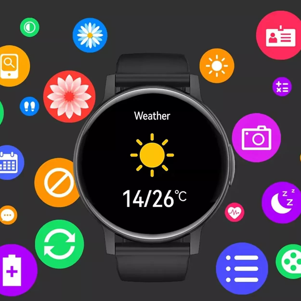 Išmanusis laikrodis Smartwatch su lietuvių kalba, skambučiais ir sporto funkcijomis vyrams bei moterims