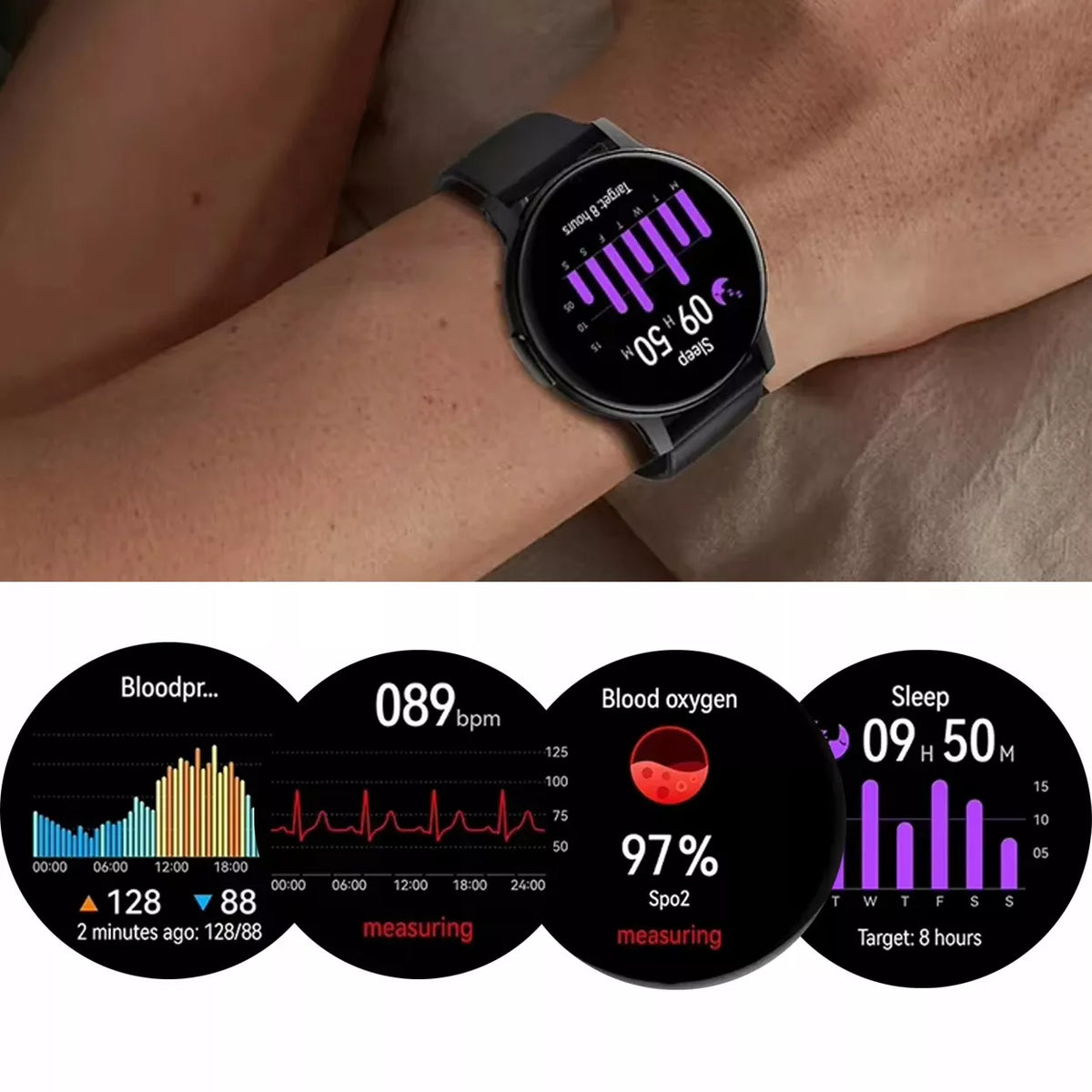 Išmanusis laikrodis Smartwatch su lietuvių kalba, skambučiais ir sporto funkcijomis vyrams bei moterims