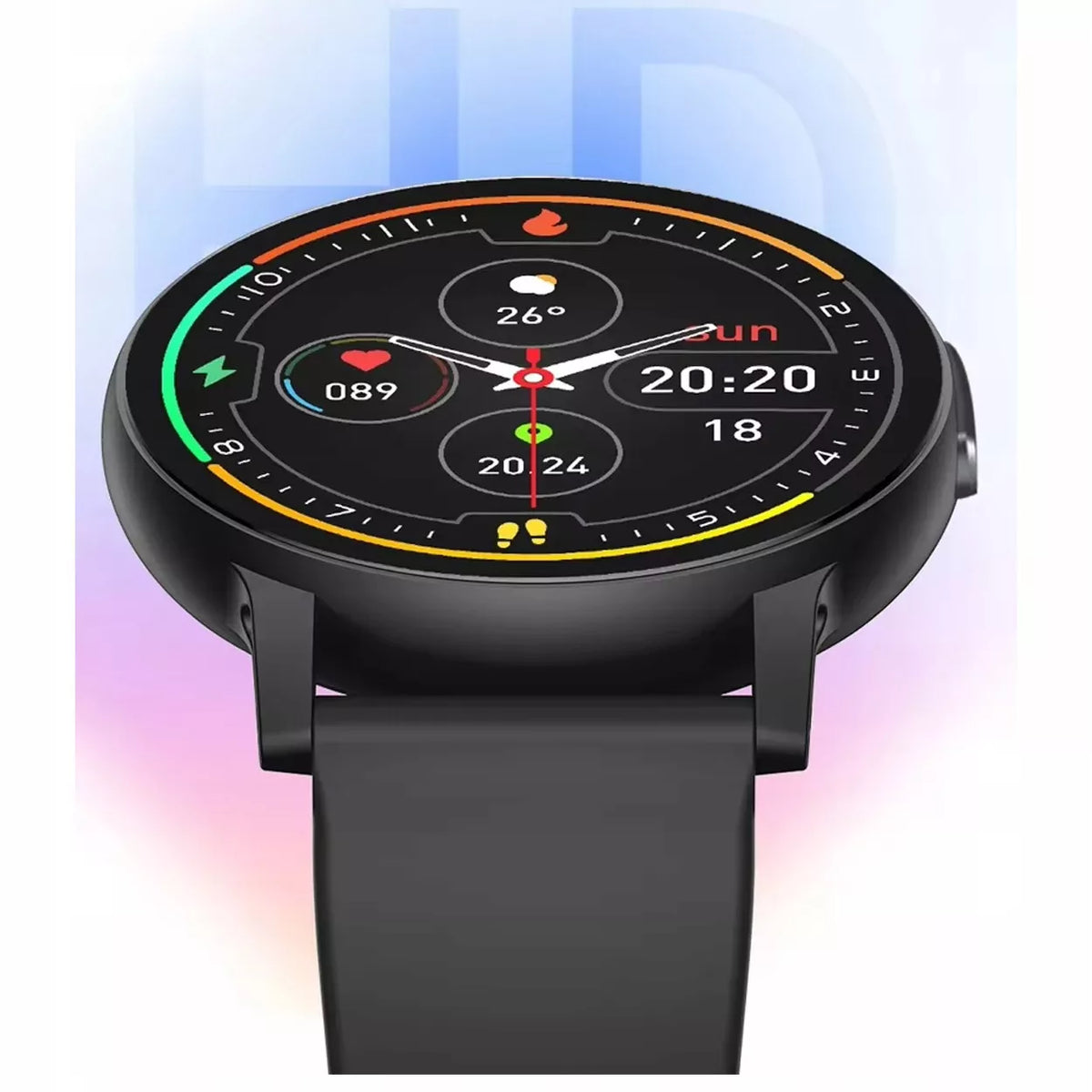 Išmanusis laikrodis Smartwatch su lietuvių kalba, skambučiais ir sporto funkcijomis vyrams bei moterims