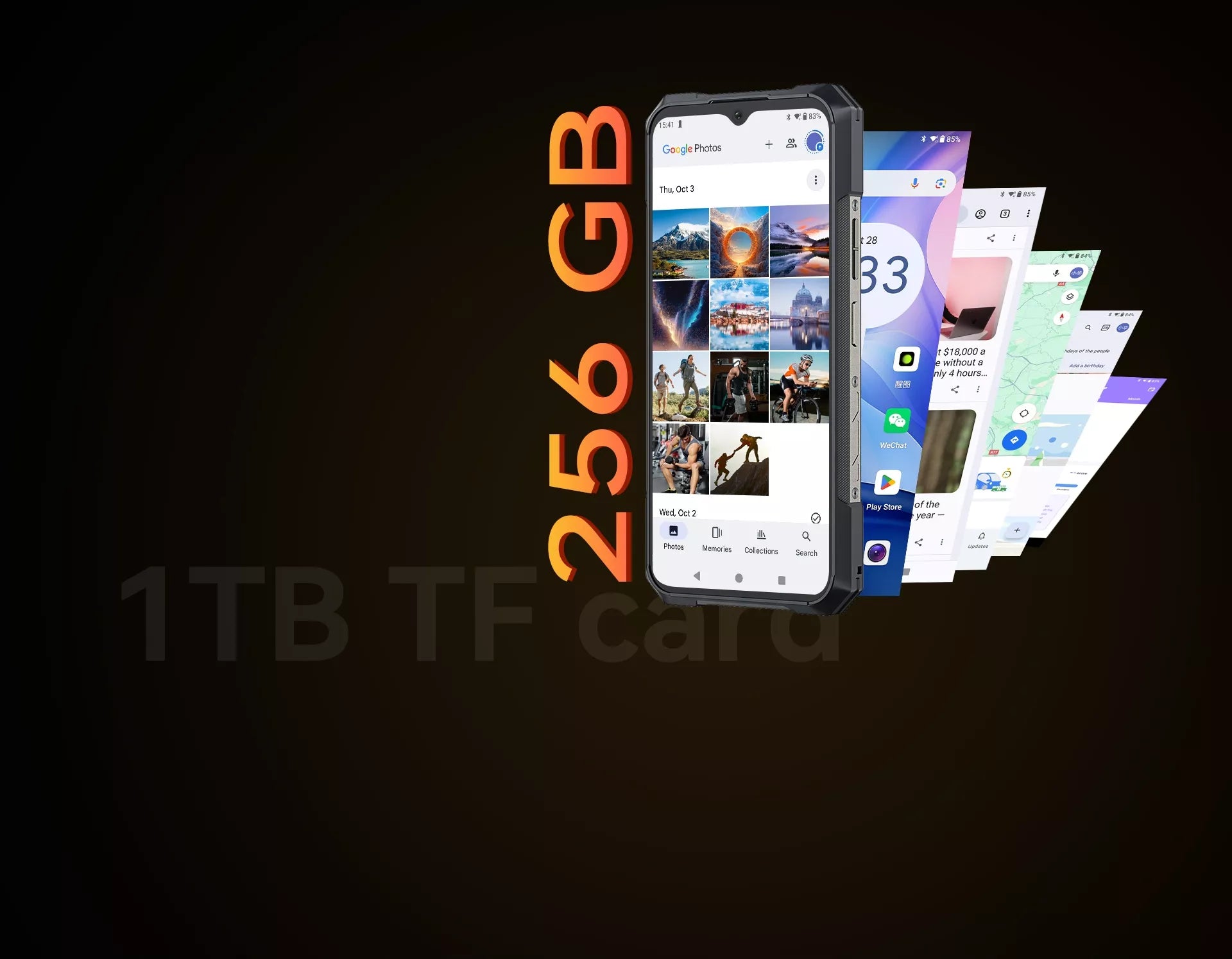 Išmanusis telefonas CUBOT KING KONG X PRO 12/256GB NFC DUAL 5G smūgiams atsparus IP69K MILITAR