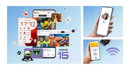 Išmanusis telefonas „Cubot Note 60“, Android 15, 16/128GB, NFC, Dual SIM, 4G, 7,2" ekranas, su dėklu