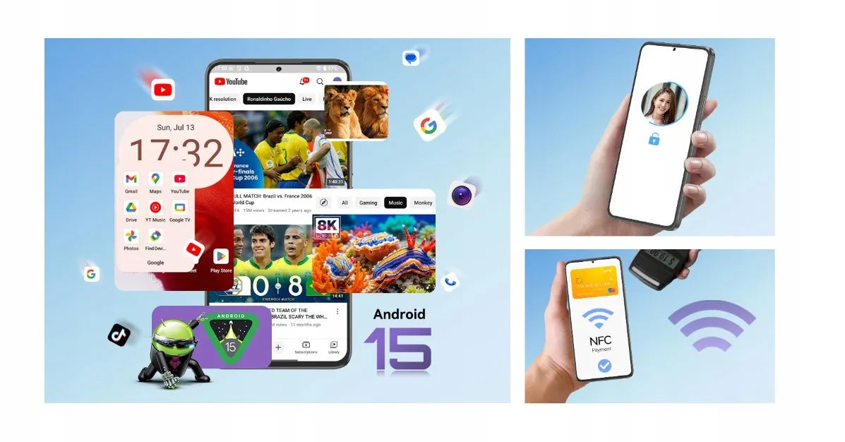 Išmanusis telefonas Cubot Note 60 Android 15 16/128GB NFC Dual SIM 4G 7,2" su dėklu