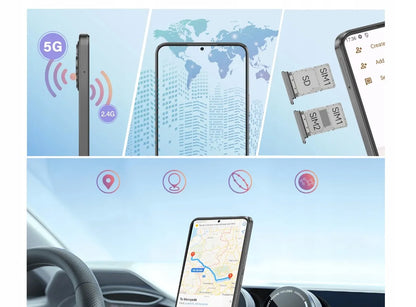 Išmanusis telefonas Cubot Note 60 Android 15 16/128GB NFC Dual SIM 4G 7,2" su dėklu