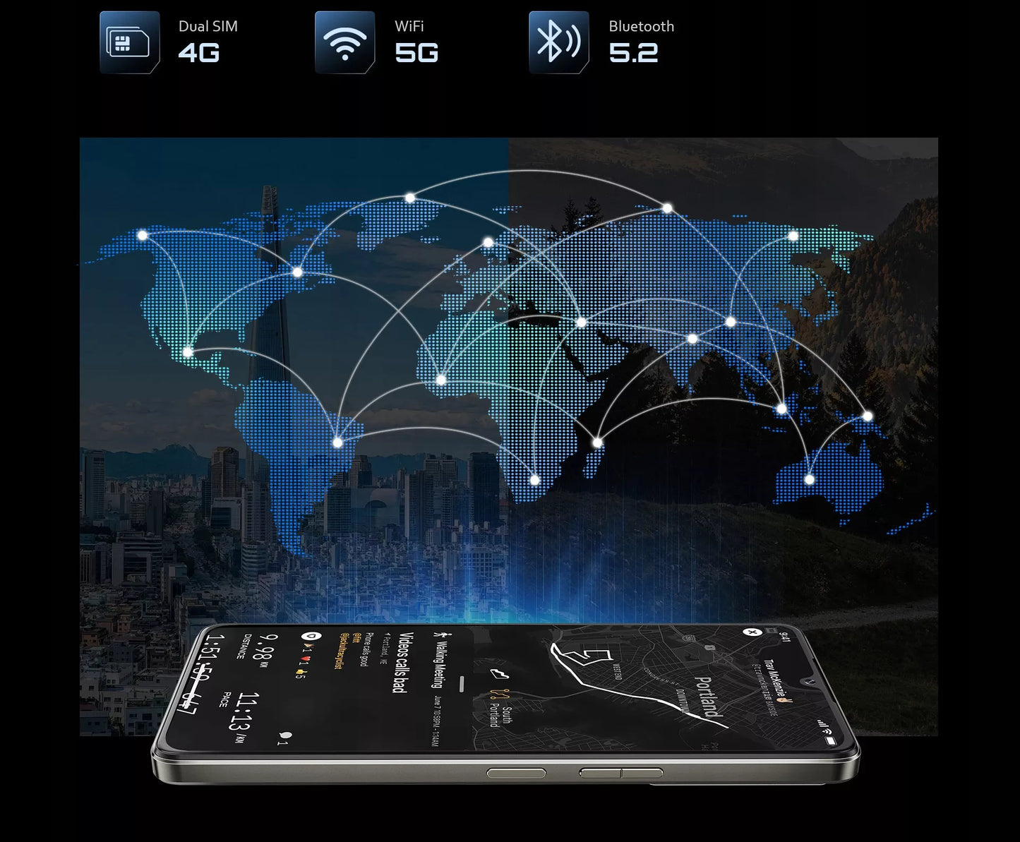 Išmanusis telefonas Cubot P90 12/256GB NFC Dual SIM Android 15 6.88"