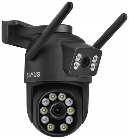 Išorinė kamera 2x8MPx sukamoji dviguba 5x priartinimas ULTRA HD detekcija IP WIFI
