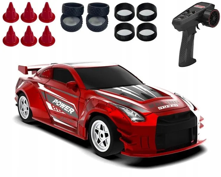 JJR/C C8827 GTR RC automobilis driftui, 4WD, su giroskopu ir proporciniu nuotoliniu valdymu