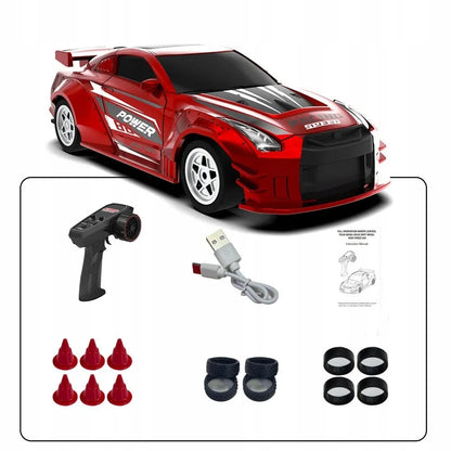 JJR/C C8827 GTR RC automobilis driftui, 4WD, su giroskopu ir proporciniu nuotoliniu valdymu