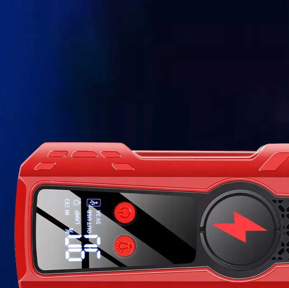 JUMP STARTER paleidimo įrenginys, išorinė baterija, kompresorius, USB 99000 mAh