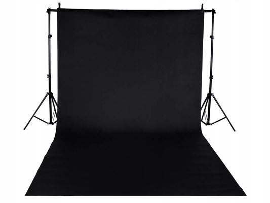 Juodas matinis fotofonas 275 x 160 cm
