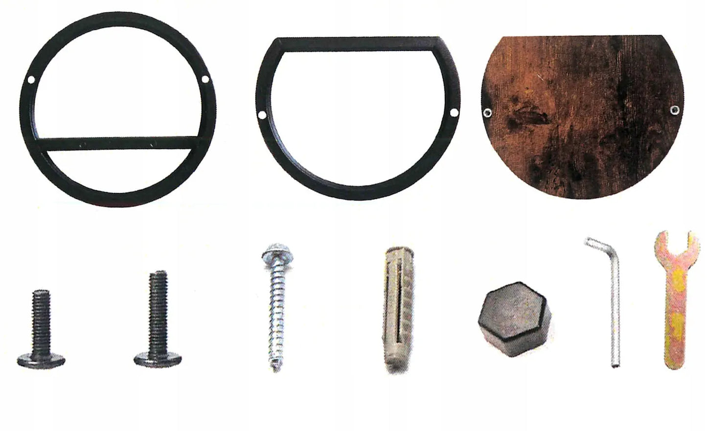 Juodas metalinis sieninis gėlių stovas EBRO Rustic loft