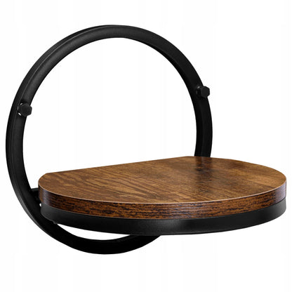 Juodas metalinis sieninis gėlių stovas EBRO Rustic loft