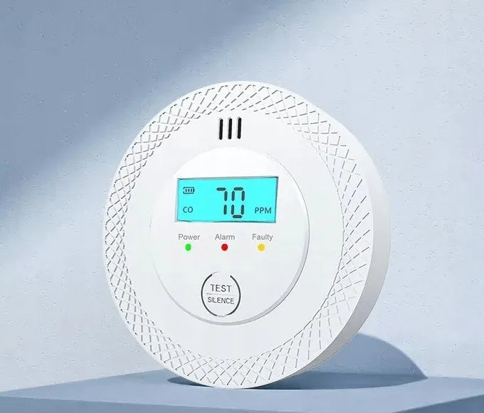 JYIPure anglies monoksido ir dūmų detektorius su LCD ekranu