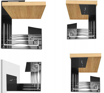 Kabelių ir laidų organizatorius po stalu Interlook CWT-O2-BLACK