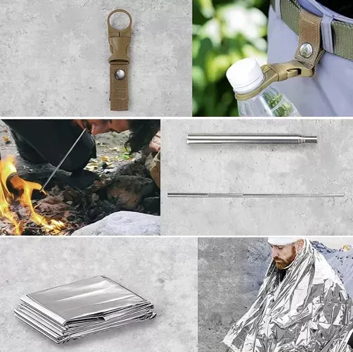 Karinis išgyvenimo rinkinys Trizand Survival 32 elementų daugiafunkcis įrankis