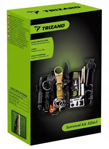 Karinis išgyvenimo rinkinys Trizand Survival 32 elementų daugiafunkcis įrankis