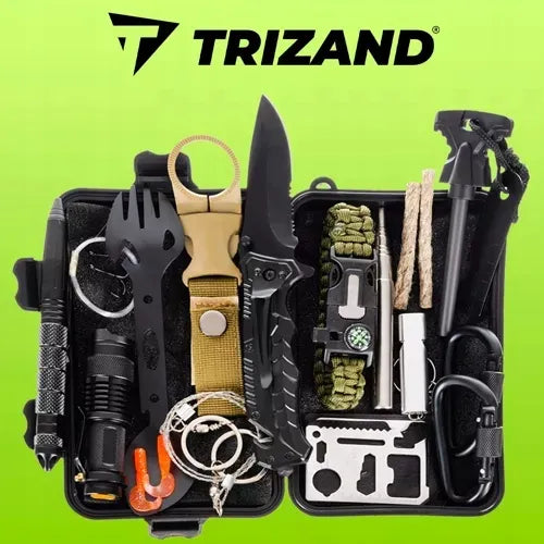 Karinis išgyvenimo rinkinys Trizand Survival 32 elementų daugiafunkcis įrankis