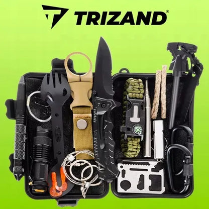 Karinis išgyvenimo rinkinys Trizand Survival 32 elementų daugiafunkcis įrankis
