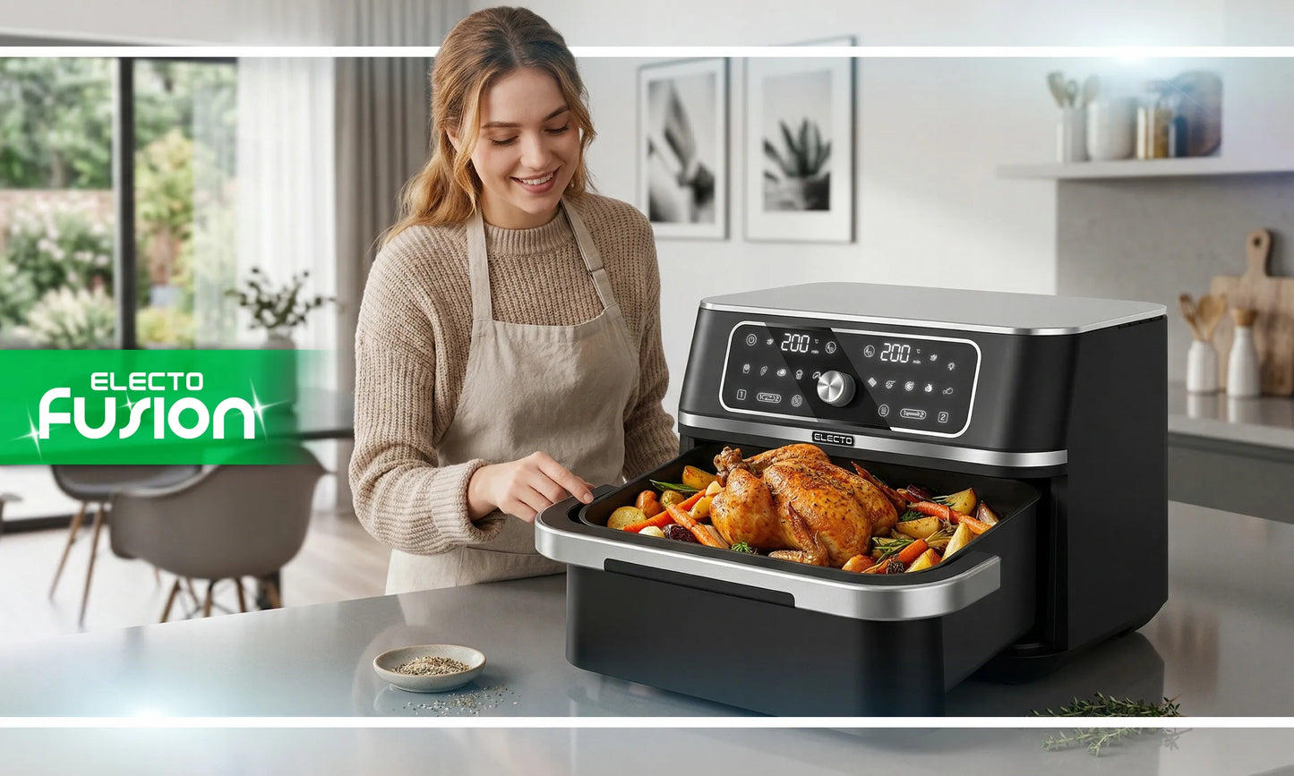Karšto Oro Gruzdintuvė 10L Dviejų Kamerų 3100W