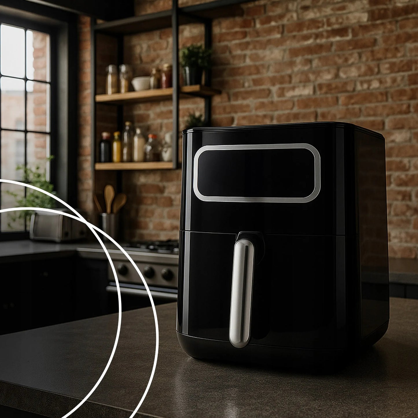 Karšto oro gruzdintuvė RETOO Air Fryer 1450W, 5,5 l, 8 programų