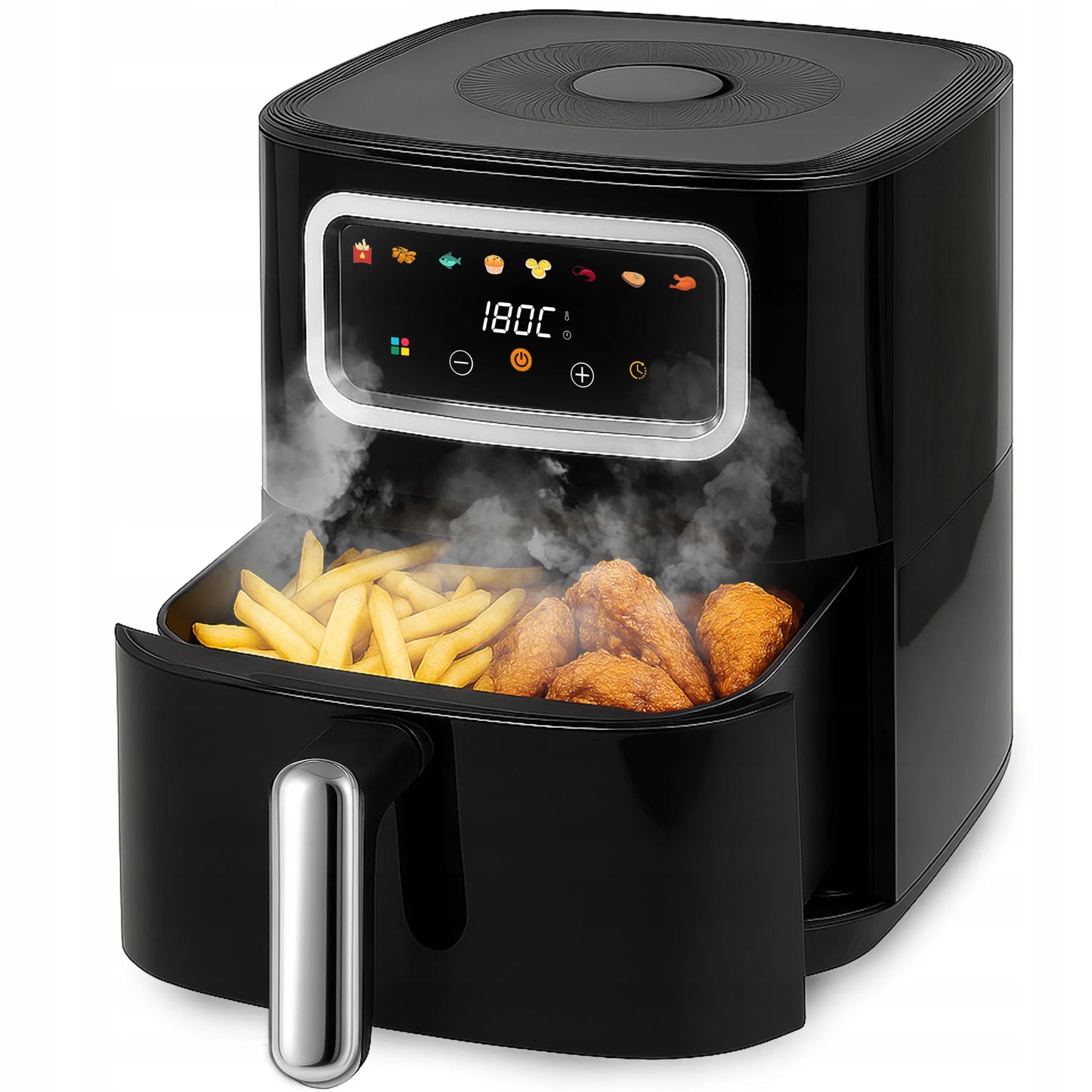 Karšto oro gruzdintuvė RETOO Air Fryer 1450W, 5,5 l, 8 programų