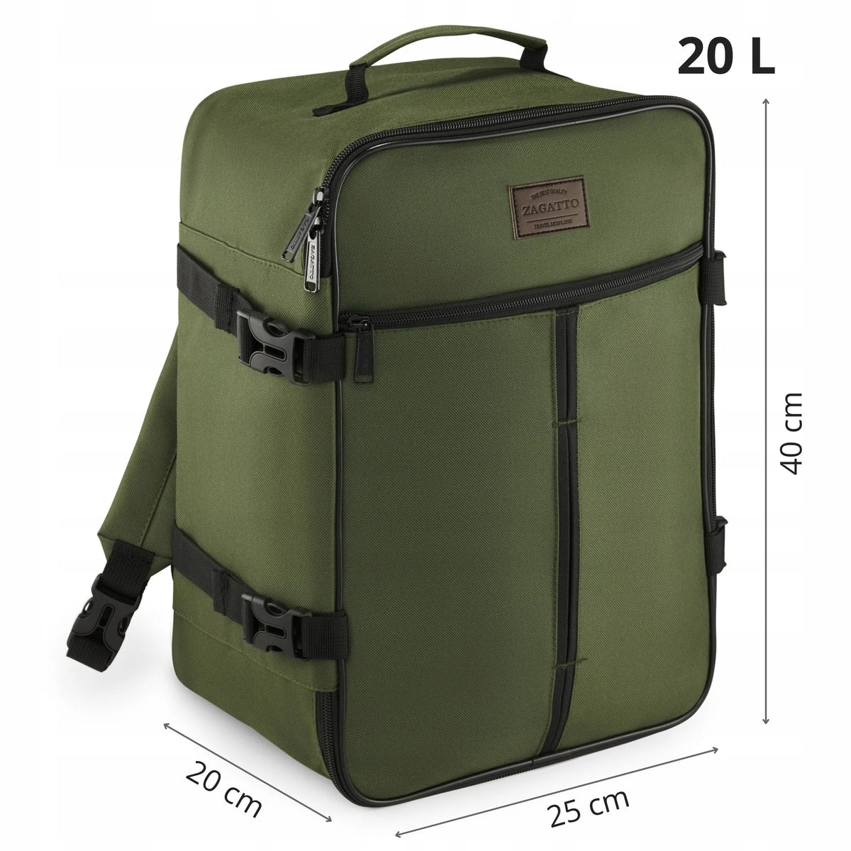 Keliaujantiems lėktuvu „Zagatto“ kuprinė 40x20x25, rankinis bagažas