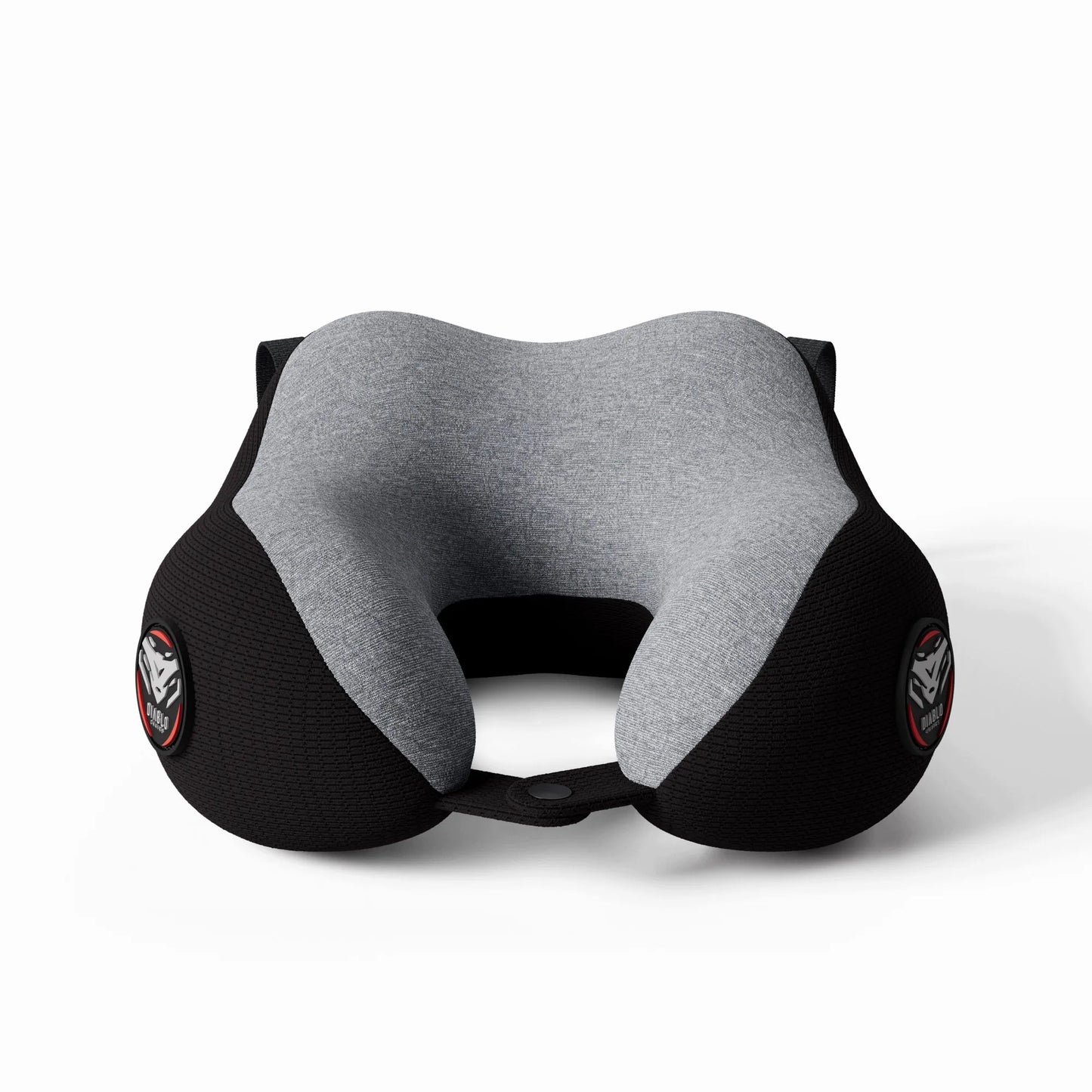 Kelioninė kaklo pagalvė lėktuvui pilka-juoda Diablo TRAVEL PILLOW
