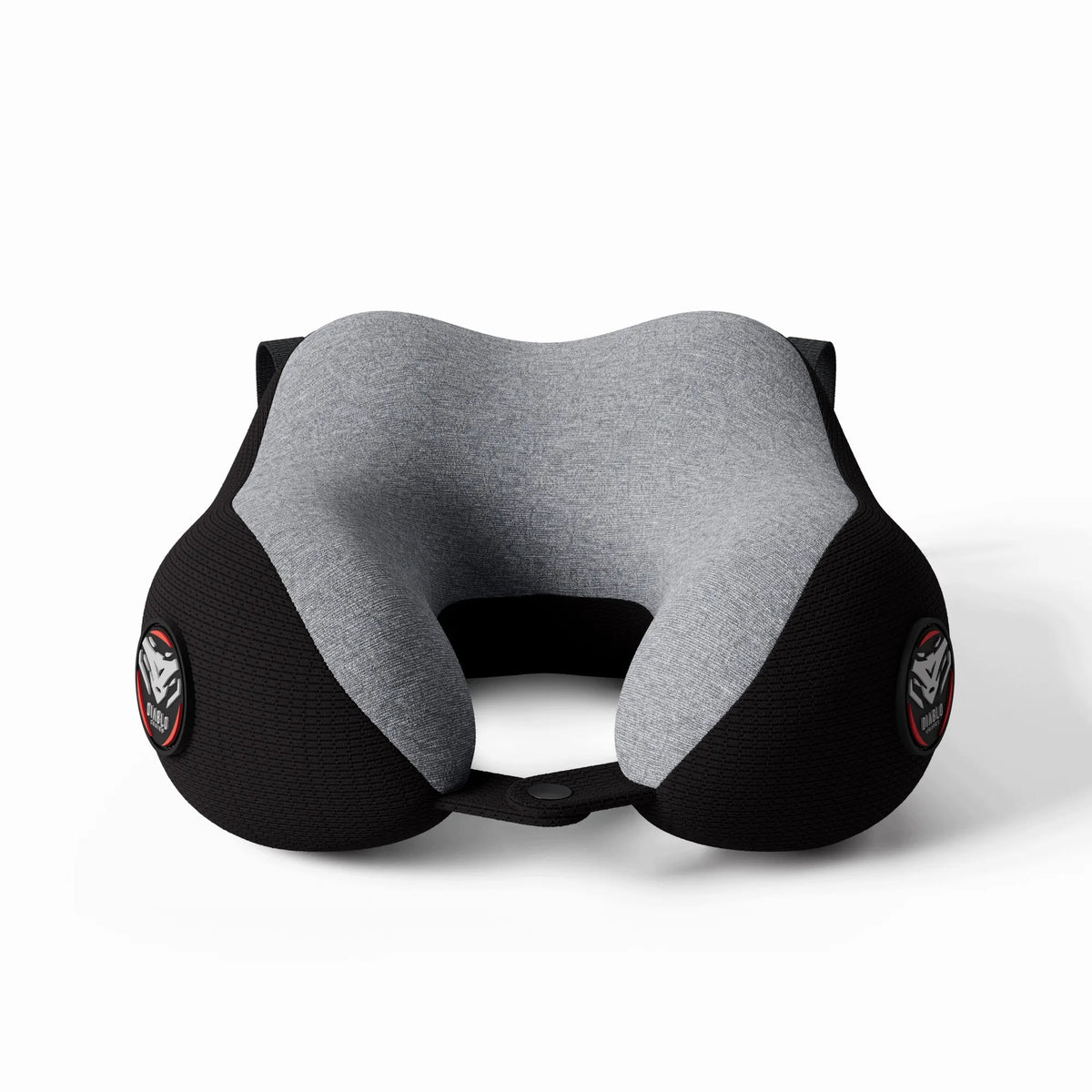 Kelioninė kaklo pagalvė lėktuvui pilka-juoda Diablo TRAVEL PILLOW