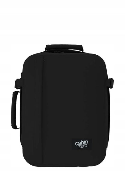 Kelioninė kuprinė 2 viename „CabinZero Classic Tech 28 L“ – „Absolute Black“