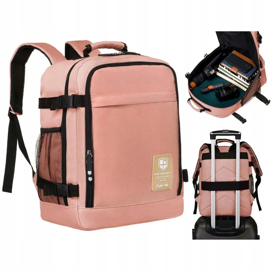 Kelioninė kuprinė Peterson PTN APP-6653 PINK, rožinė