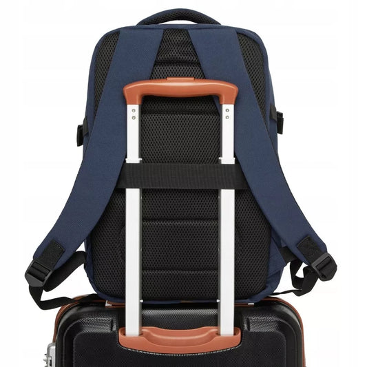 Kelioninis krepšys kuprinė RYANAIR krepšys į lėktuvą 40x20x30 tamsiai mėlynas Rosso