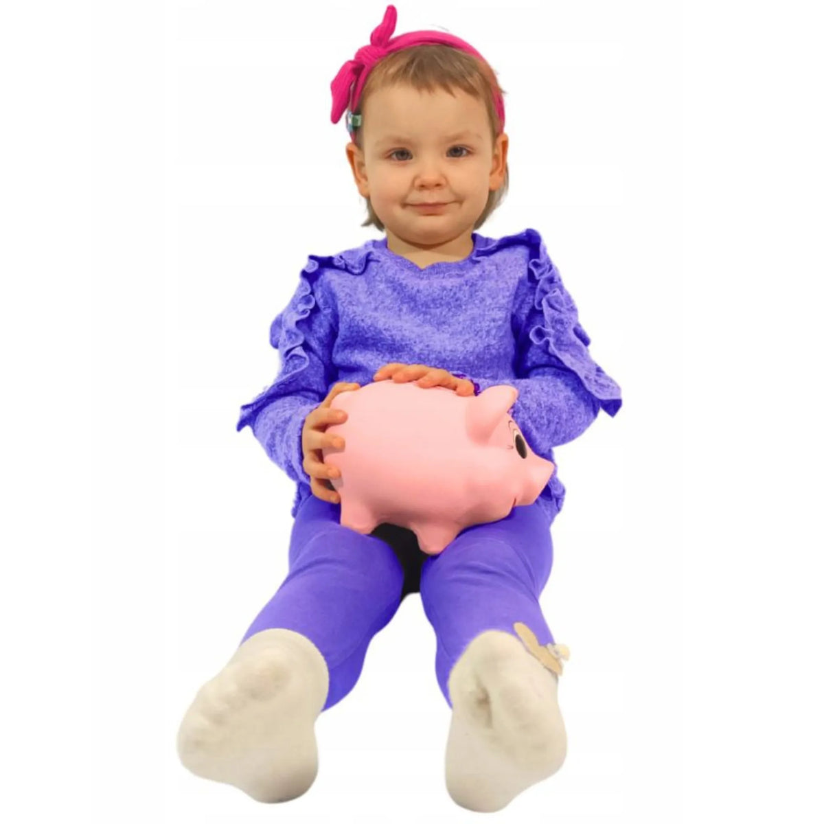 Keraminė taupyklė Juliette kiaulytė, rožinė, 13 cm